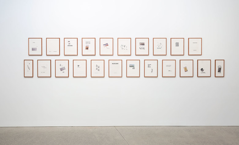 installation view: Mitch Cairns - The Reader's Voice, 2015 | curated by Linda Michael | Heide Museum of Modern Art, Melbourne