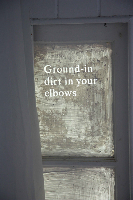 ground in dirt