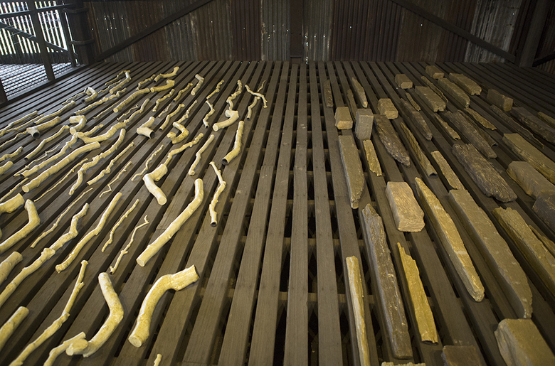 installation view: Yasmin Smith: Drowned River Valley, 2018 | 21st Biennale of Sydney, SUPERPOSITION: Equlilibrium & Engagement | curated by Mami Katoka | Cockatoo Island, Sydney