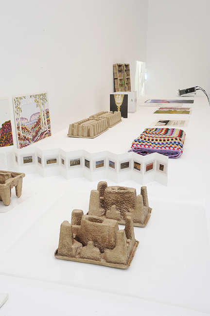 installation view: Narelle Jubelin - Future Primative, 2013 at Heide Museum of Modern Art, Melbourne