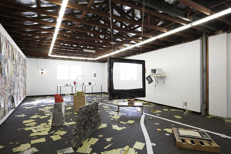 installation view: Oscar Perry and Simon Perry: Mutt and Jeff, 2015 | at Firstdraft, Sydney