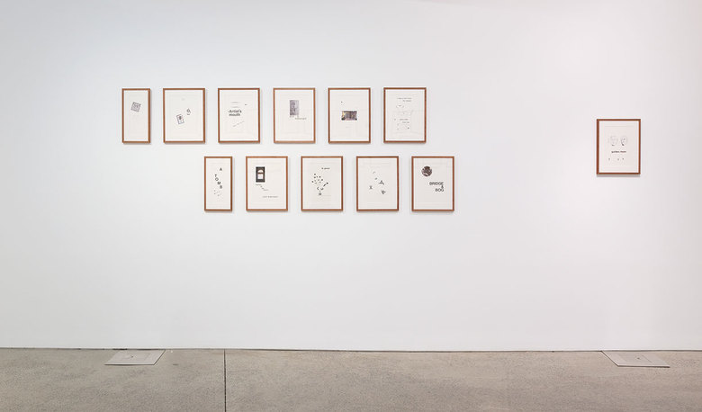 installation view: Mitch Cairns - The Reader's Voice, 2015 | curated by Linda Michael | Heide Museum of Modern Art, Melbourne