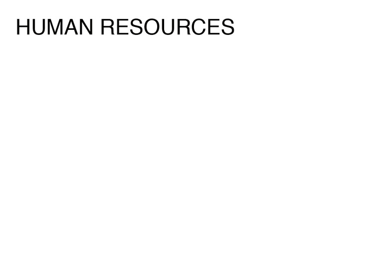 HUMAN RESOURCES