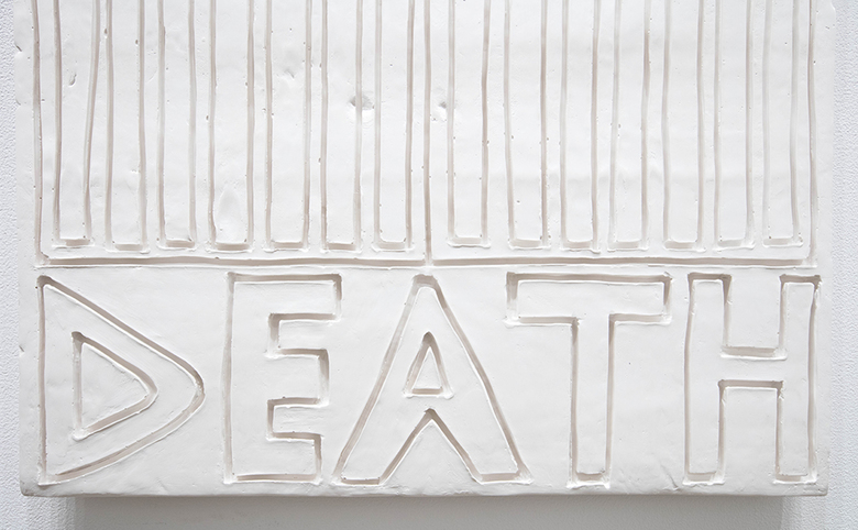 installation view: Andrew Liversidge, DEATH, 2017, at The Commercial Gallery, Sydney