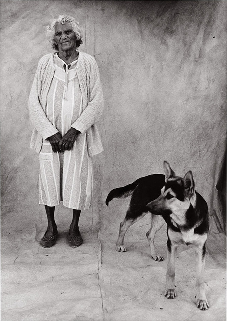 Nanny Wright and dog